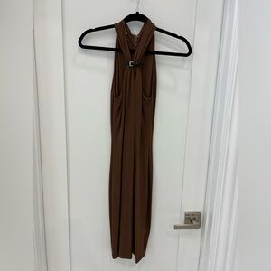 Michael Kors Dark Brown Sleeveless Dress Women's Size XS